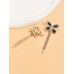 Rhinestone Butterfly Cocktail Earrings