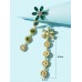 Rhinestone Flower Cocktail Earrings