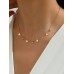 Stainless Steel Necklace With Clovers
