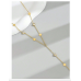 Stainless Steel Rhinestone Lariat Necklace